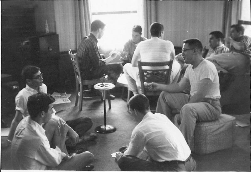 Bridge after dinner circa 1958.